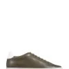 Jones Bootmaker Singapore Green Leather Lace-Up Trainers