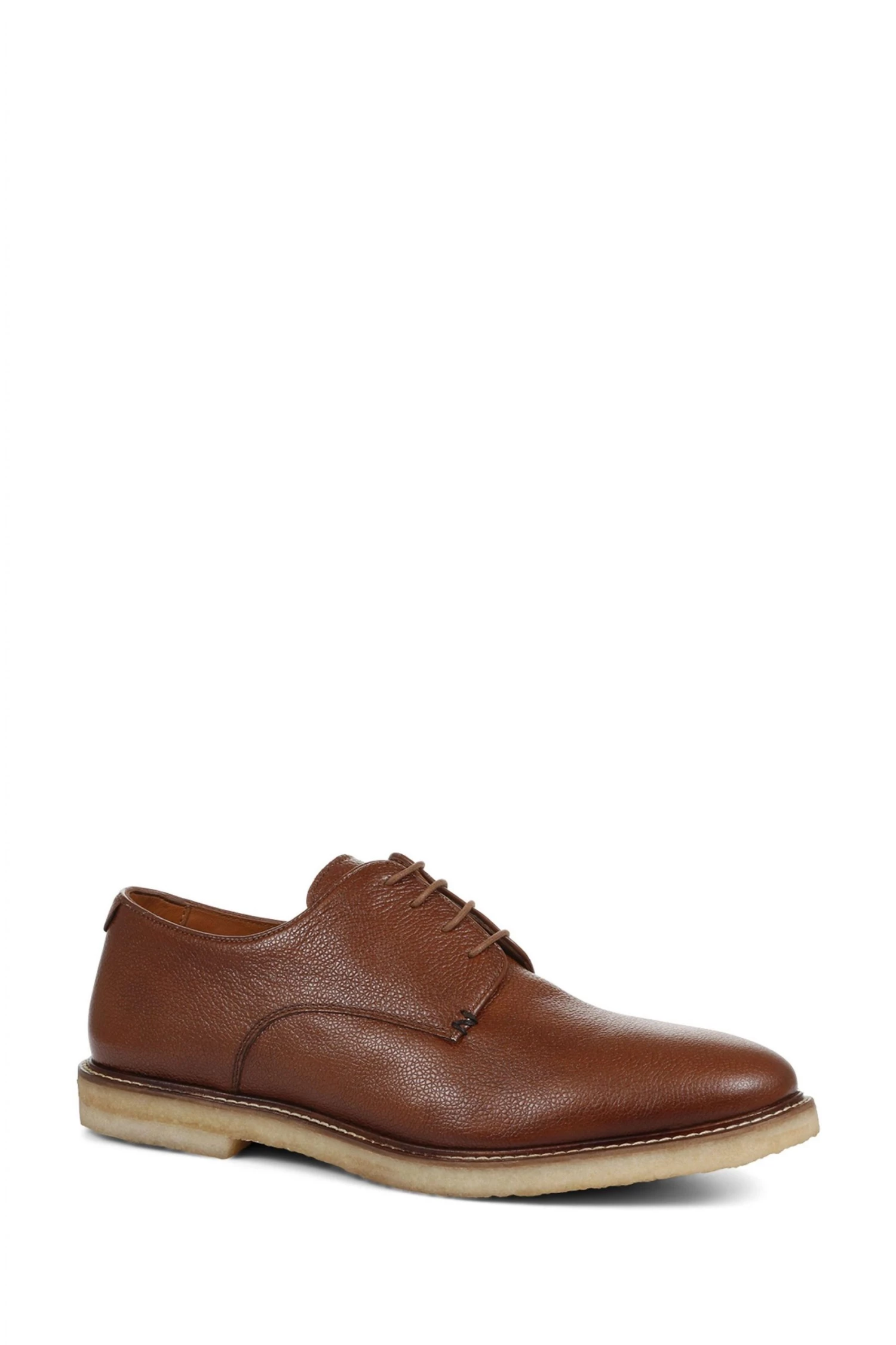 Jones Bootmaker Brown Kip Leather Derby Shoes 2 Jones Bootmaker Brown Kip Leather Derby Shoes - Image 2