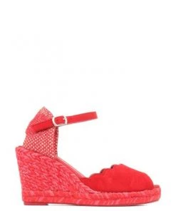 Jones Bootmaker Red Alejandra Espadrille Wedge Sandals -Jones Bootmaker Sales unnamed file 2208