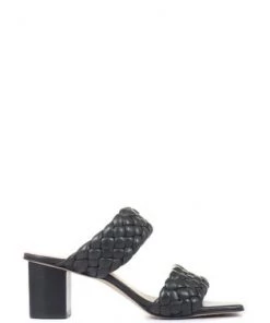 Jones Bootmaker Ladies Black Monte Carlo Block Heeled Mules -Jones Bootmaker Sales unnamed file 2214