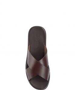 Jones Bootmaker Brown Eli Men's Leather Slider Sandals -Jones Bootmaker Sales unnamed file 2300 scaled