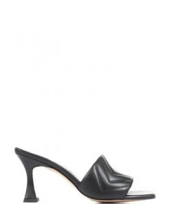 Jones Bootmaker Black Bianka Quilted Leather Heeled Mules -Jones Bootmaker Sales unnamed file 2308