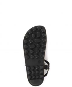 Jones Bootmaker Ladies Black/Silver Beach Flat Sandals -Jones Bootmaker Sales unnamed file 2349 scaled