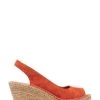 Jones Bootmaker Orange Rosanna Slingback Wedges