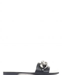 Jones Bootmaker Black Cosma Leather Mule Slides