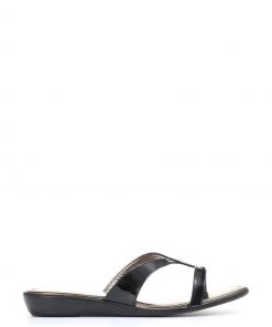 Jones Bootmaker Klevina Black Leather Sandals