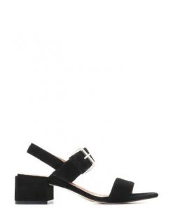 Jones Bootmaker Charlee Black Leather Block Heel Sandals -Jones Bootmaker Sales unnamed file 2392