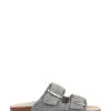 Jones Bootmaker Grey Lexi Womens Dual Strap Mules