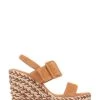 Jones Bootmaker Amerie Tan Brown Wedge Sandals
