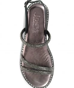 Jones Bootmaker Giorgia Black Flat Leather Sandals -Jones Bootmaker Sales unnamed file 2469 scaled