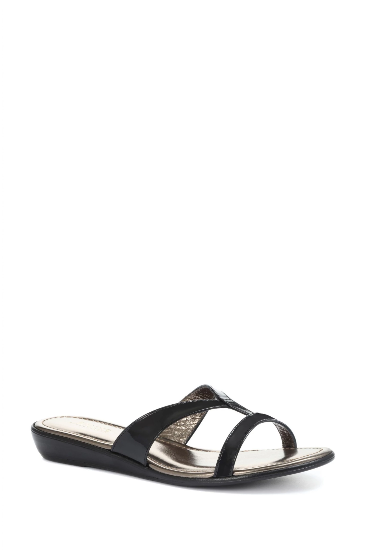 Jones Bootmaker Black Klevina Ladies Leather Leopard Print Mule Sandals 2 Jones Bootmaker Black Klevina Ladies Leather Leopard Print Mule Sandals - Image 2