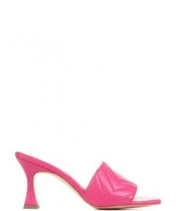 Jones Bootmaker Pink Bianka Quilted Leather Heeled Mules -Jones Bootmaker Sales unnamed file 2483