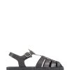 Jones Bootmaker Adelynn Black Platform Espadrille Sandals