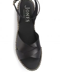 Jones Bootmaker Ladies Black Agnes Leather Flatform Sandals -Jones Bootmaker Sales unnamed file 2493 scaled