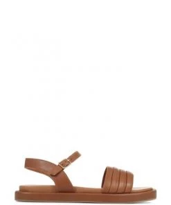 Jones Bootmaker Gratia Brown Leather Flatform Sandals -Jones Bootmaker Sales unnamed file 2513