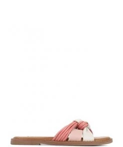 Jones Bootmaker Pink Ginia Leather Slider Sandals -Jones Bootmaker Sales unnamed file 2531