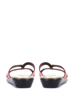 Jones Bootmaker Red Klevina Ladies Leather Leopard Print Mule Sandals -Jones Bootmaker Sales unnamed file 2534 scaled