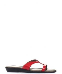 Jones Bootmaker Red Klevina Ladies Leather Leopard Print Mule Sandals -Jones Bootmaker Sales unnamed file 2537