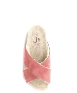 Jones Bootmaker Pink Lacy Ladies Suede Mules -Jones Bootmaker Sales unnamed file 2542 scaled