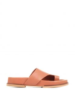 Jones Bootmaker Lea Leather Toe Post Brown Sandals