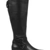 Jones Bootmaker Black Slim Fit Leather Ladies Knee High Boots