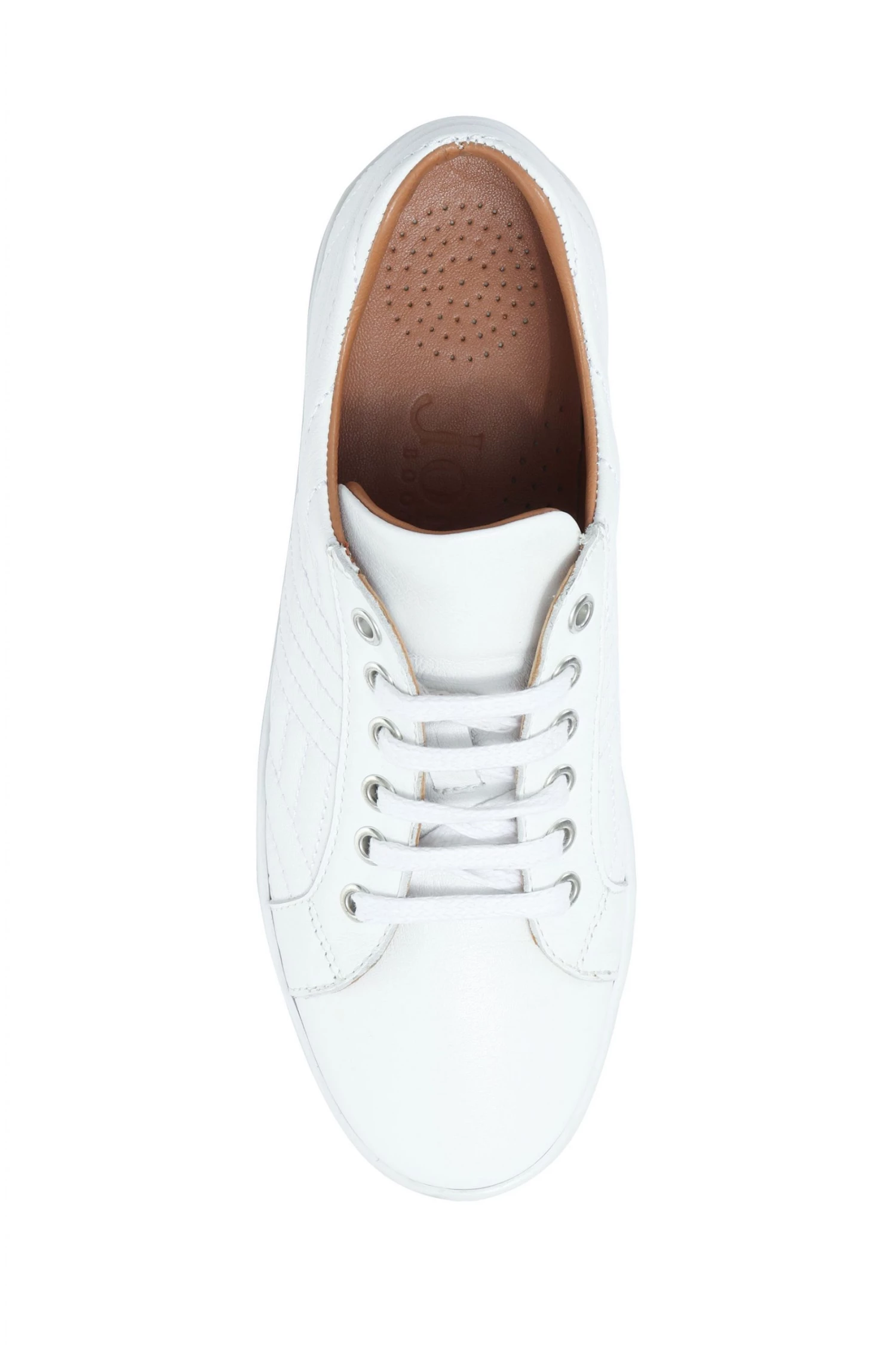 Jones Bootmaker White Amira Leather Platform Trainers 3 Jones Bootmaker White Amira Leather Platform Trainers - Image 3