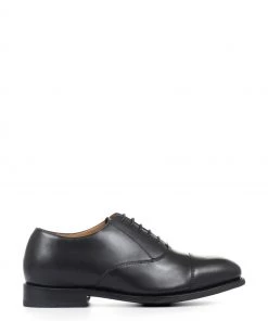 Jones Bootmaker Black Wade Goodyear Welt Wide Men's Oxford Shoes