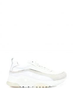 Jones Bootmaker Samanta White Chunky Leather Trainers