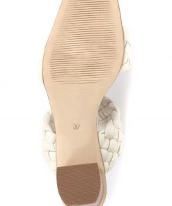 Jones Bootmaker Ladies Cream Monte Carlo Block Heeled Mules -Jones Bootmaker Sales unnamed file 2701 scaled