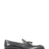 Jones Bootmaker Mens Devon Black Leather Tassel Loafers