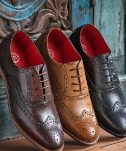 Jones Bootmaker Black Vivienne Goodyear Welted Ladies Brogues