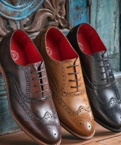 Jones Bootmaker Black Vivienne Goodyear Welted Ladies Brogues -Jones Bootmaker Sales unnamed file 2723