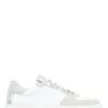 Jones Bootmaker Women's White Ashlynn Leather Lace-Up Trainers