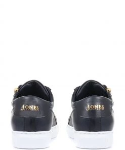 Jones Bootmaker Blue Padova Ladies Leather Lace-Up Trainers -Jones Bootmaker Sales unnamed file 2753 scaled