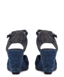 Jones Bootmaker Ladies Blue Arabella Leather Wedge Sandals -Jones Bootmaker Sales unnamed file 2765 scaled