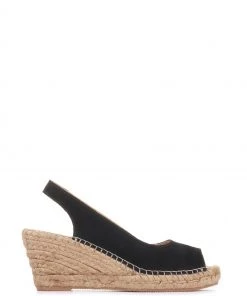 Jones Bootmaker Black Rosanna Slingback Wedges