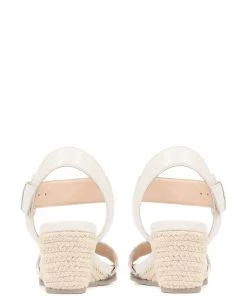 Jones Bootmaker Ladies White Luana Leather Wedge Sandals -Jones Bootmaker Sales unnamed file 2816 scaled