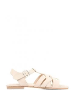Jones Bootmaker Lyla Nude Flat Leather Sandals -Jones Bootmaker Sales unnamed file 2832