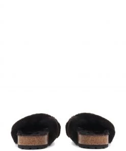 Jones Bootmaker Black Totto Faux-Fur Slider Slippers -Jones Bootmaker Sales unnamed file 2849 scaled