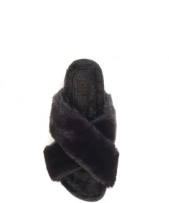 Jones Bootmaker Black Totto Faux-Fur Slider Slippers -Jones Bootmaker Sales unnamed file 2850 scaled
