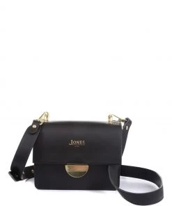 Jones Bootmaker Black Sabina Ladies Leather Cross-body Bag