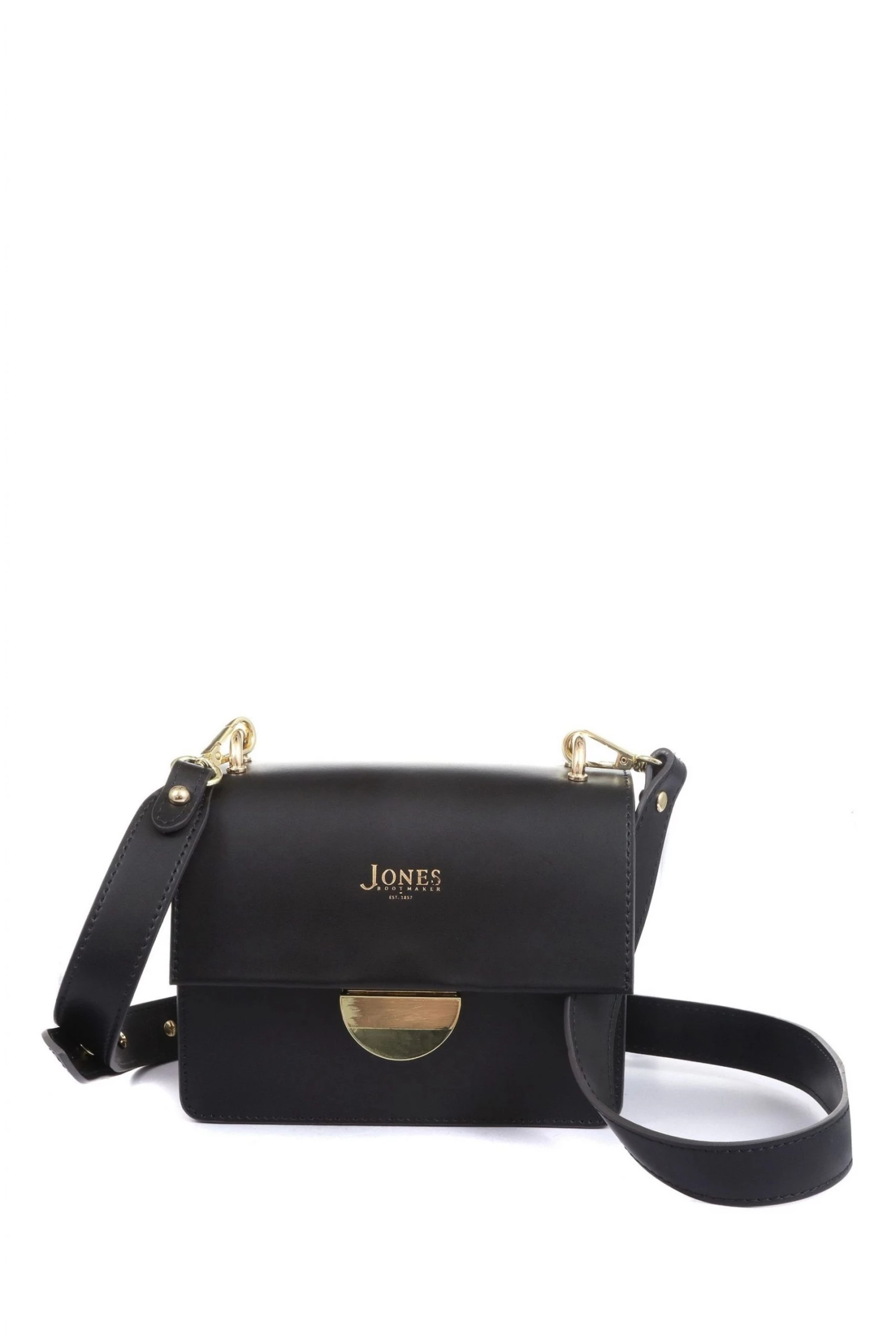 Jones Bootmaker Black Sabina Ladies Leather Cross-body Bag 1 Jones Bootmaker Black Sabina Ladies Leather Cross-body Bag