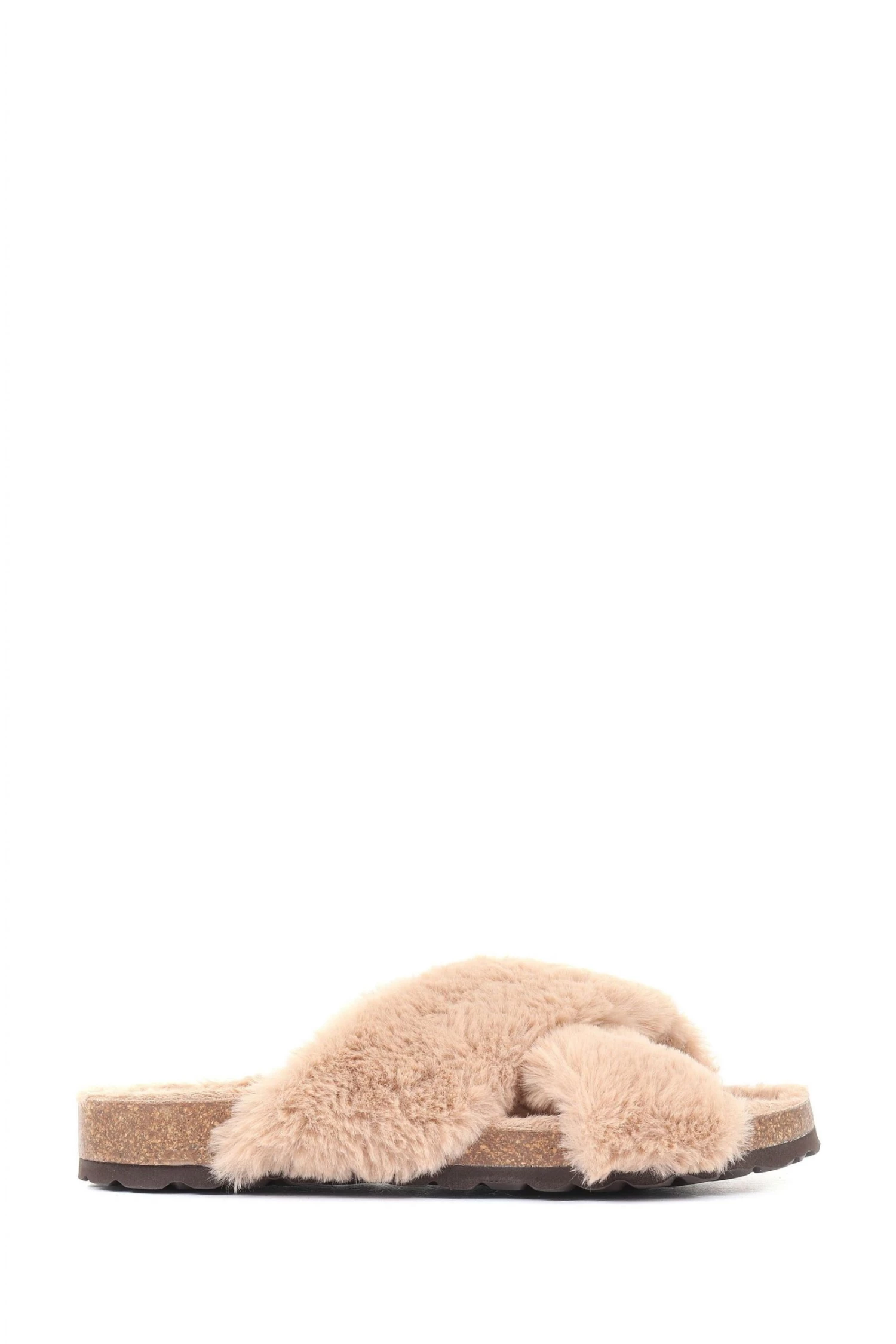 Jones Bootmaker Brown Totto Faux-Fur Slider Slippers 2 Jones Bootmaker Brown Totto Faux-Fur Slider Slippers - Image 2