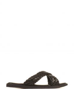 Jones Bootmaker Sales 28 Jones Bootmaker Wembley Black Woven Leather Sliders