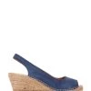 Jones Bootmaker Blue Rosanna Slingback Wedges