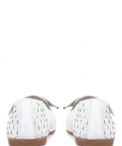 Jones Bootmaker White Ladies Leather Slip On Casual Loafers -Jones Bootmaker Sales unnamed file 354 scaled