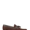 Jones Bootmaker Brown Men's Suede Ultra Wide Tassel Loafers