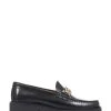 Jones Bootmaker Ladies Black Macey Chunky Leather Loafers