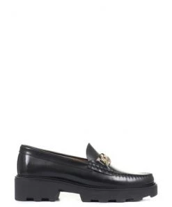 Jones Bootmaker Ladies Black Macey Chunky Leather Loafers -Jones Bootmaker Sales unnamed file 375