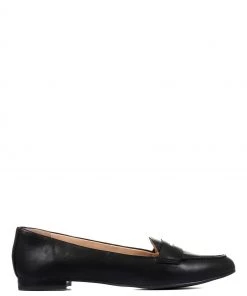 Jones Bootmaker Black Budapest Leather Ladies Loafers